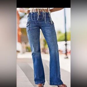 🌟Flamingo Pocket Detail Jeans